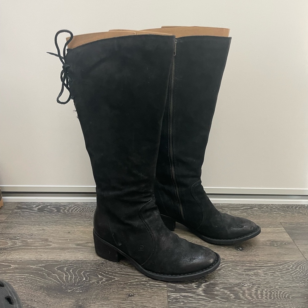 Born Felicia Women's Black Knee-High Boots
